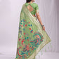 Shree Shyam Fashion Linen Cotton Light Green Saree