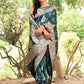 Joban Fashion Green Banarasi Soft Pure Handloom Banarasi Silk Saree | Swadesiicart