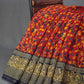 Shades of Red Kalamkaari Semi Chanderi Saree By Gayathri Reddy Designer Studio | Swadesiicart