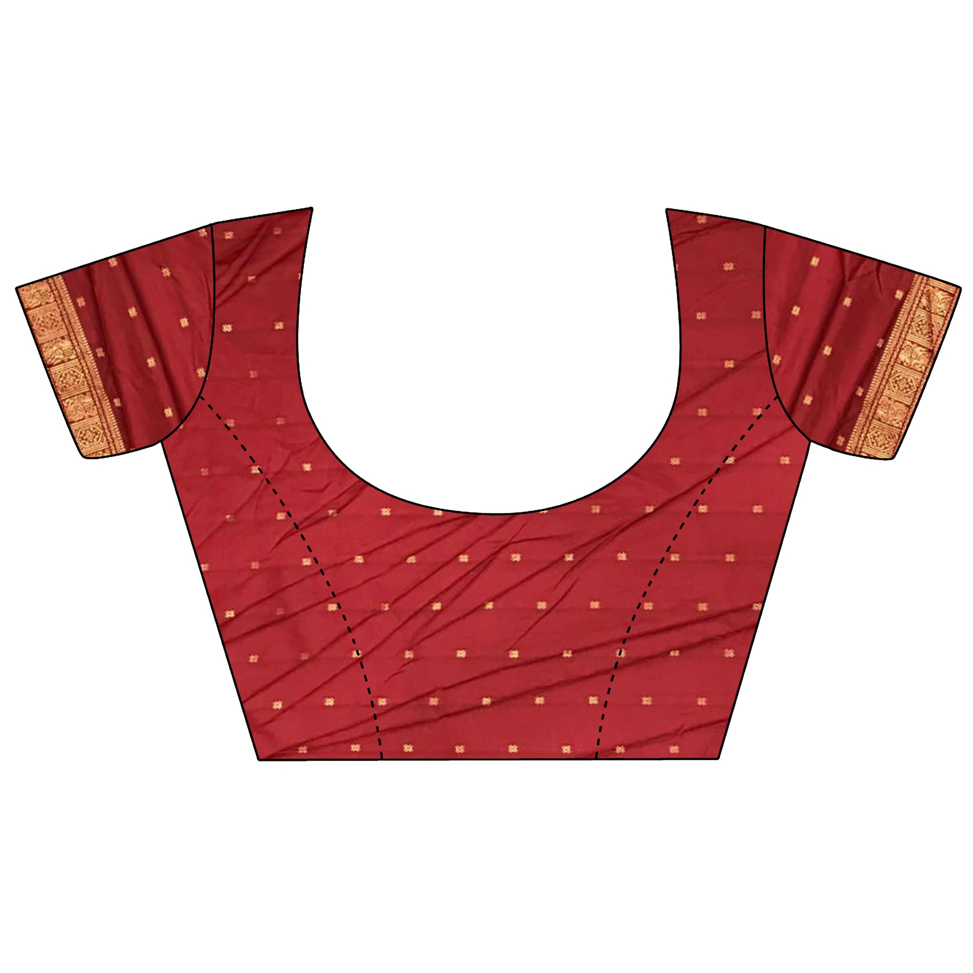 Joban Fashion Peach Banarasi Soft Silk Woven Butti Saree | Swadesiicart