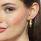 NVR Women Gold Circular Hoop Earrings | Swadesiicart