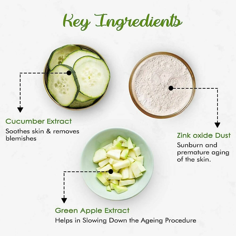 NutriGlow Advanced Organic Green Apple Facial Toner - Swadesiicart