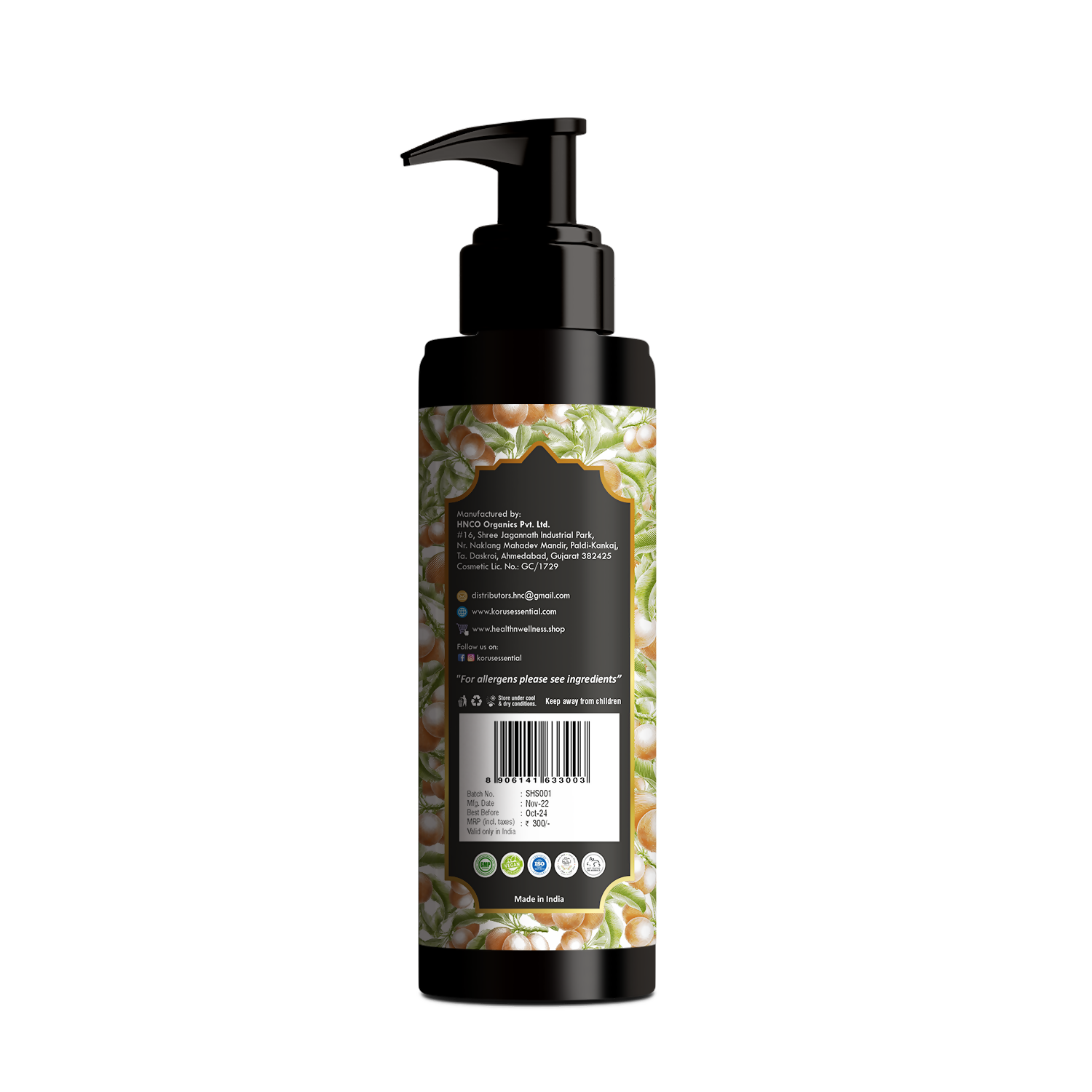 Korus Essential Shea Butter Shampoo With Onion & Hibiscus Extract - Swadesiicart