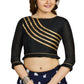 Aastha Fashion Women's Black Art Silk Designer Party Wear Readymade Blouse