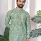 Anaita Green Digital Printed Work Cotton Straight Kurta
