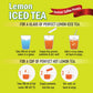Naivedyam Lemon Iced Instant Tea Premix Powder Sachets | Swadesiicart
