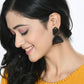 Mominos Fashion Johar Kamal Latest Design Black Color Jhumkas - Swadesiicart
