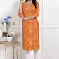 Miravan Womens Yellow Bandhani Printed Straight Kurti - Swadesiicart