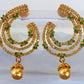 Green AD Designer Earrings - Mokshi Collections