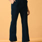 Myshka Women's Navy Blue Solid Coat With Trousers - Swadesiicart
