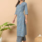 FIORRA Women's Wine Cotton Straight Kurta Set - Swadesiicart