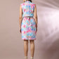 Myshka Women's Multi Printed Shawl Neck Party Top With Skirt Co-ord set - Swadesiicart