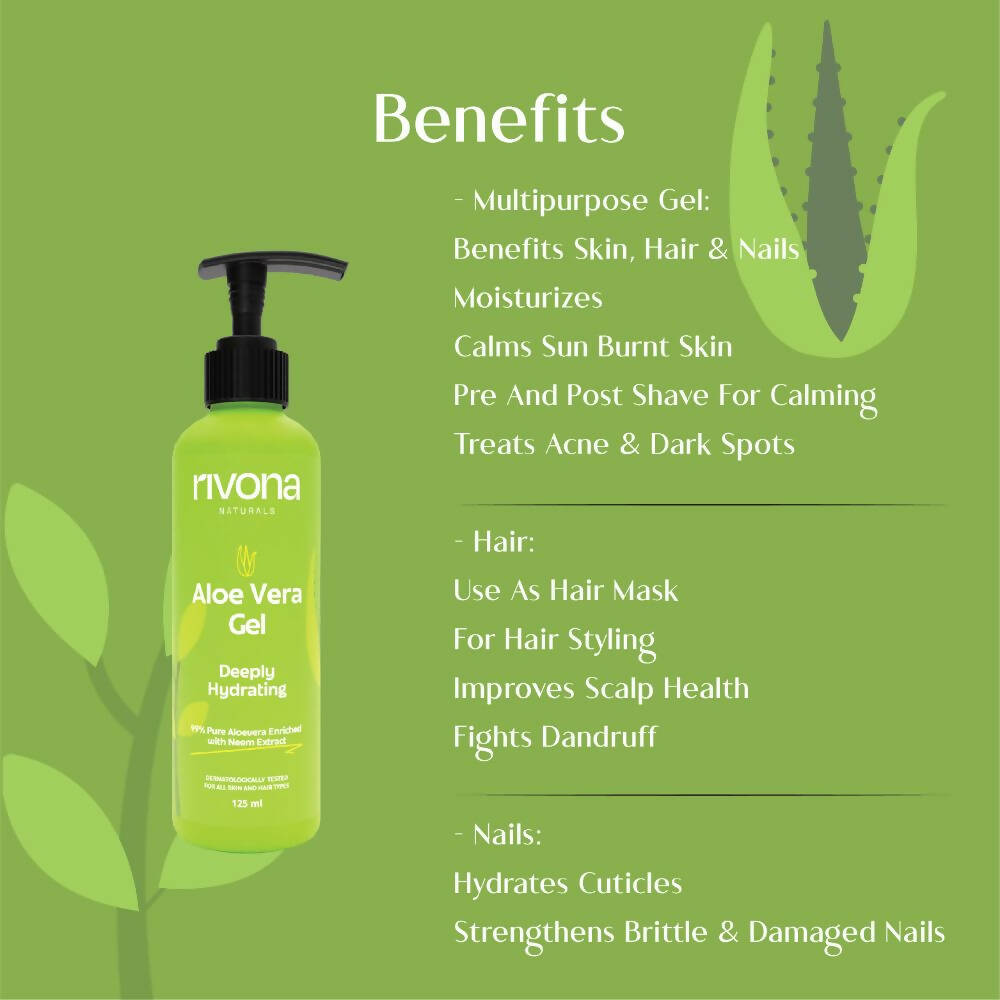 Rivona Naturals Aloe Vera Gel - Swadesiicart