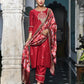 Vaasva Women's Silk Emboidered Solid Pant Set & Digital Printed Dupatta | Swadesiicart