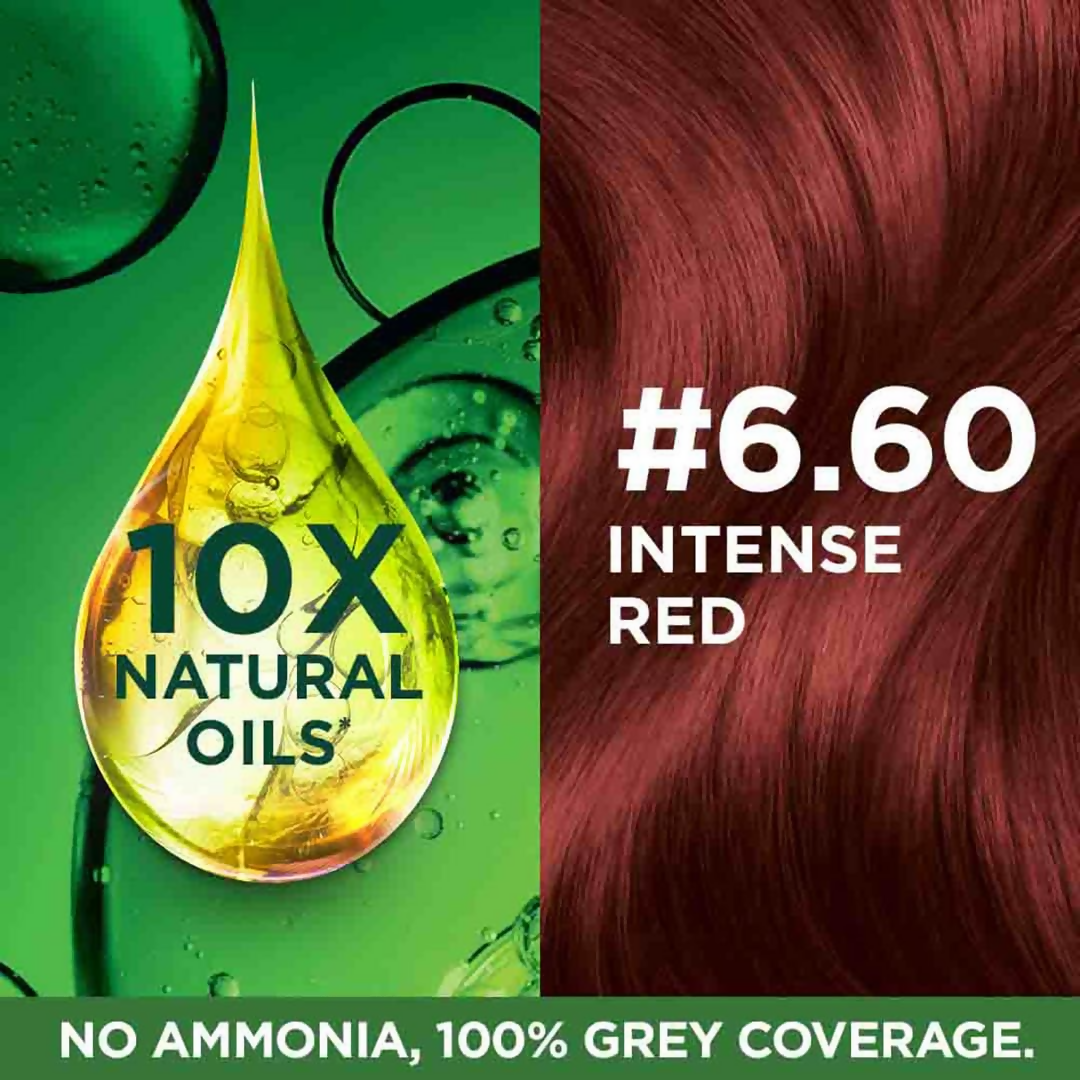 Garnier Color Naturals Creme Riche Hair Color - Shade 6.60 Intense Red - Swadesiicart