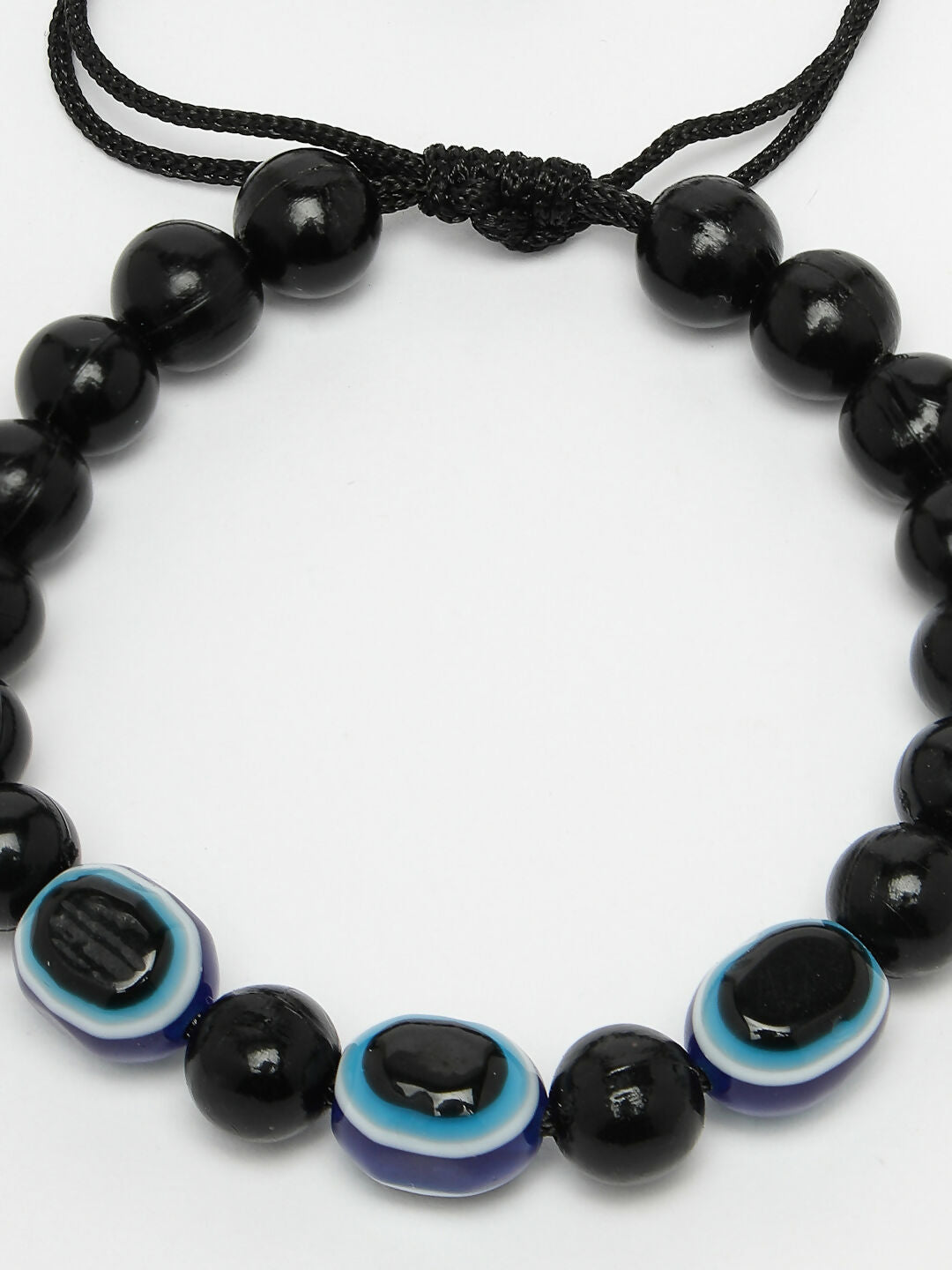 NVR Women & Men Black Evil Eye Rakhi With Roli Chawal - Swadesiicart