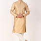 Brown Art Silk Woven Designer Men's Rajwadi Kurta Set - Mahotsav