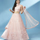 House of Panchhi Peach Net Gotapatti Work Lehenga & Blouse, Dupatta | Swadesiicart