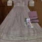 Anaita Purple Real Georgette Readymade Anarkali Gown with Embroidery & Sequence Work