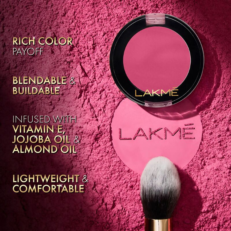 Lakme Face It Blush - Perfect Plum - Swadesiicart