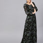 Ahalyaa Black Georgette Anarkali Kurta With Dupatta | Swadesiicart