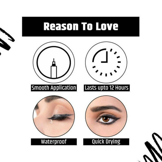 Insight Cosmetics Liner Express Eye Pen Matt Black - Swadesiicart