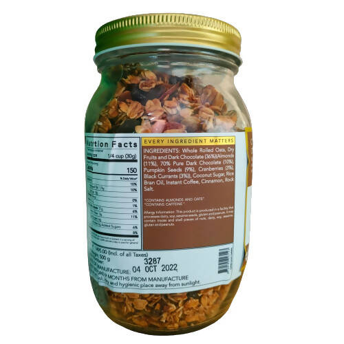 Thenibblebox Coffee Cacao Carnival Granola - Swadesiicart