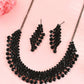 VOJ Women Black Color stainless steel Jewellery Set - VOJ (Valley Of Jewellery)