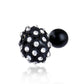 Trendoo Jewelry Gold Plated Stylish Fancy Black Studs