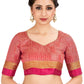 Mimosa Women's Banarasi Silk Black Saree | Swadesiicart