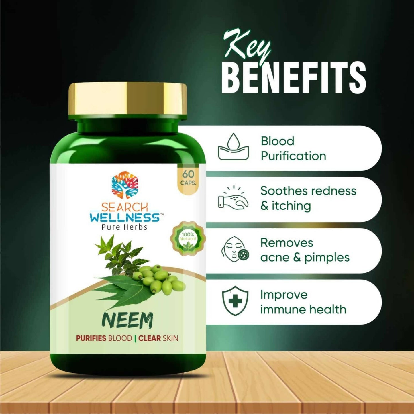 Search Wellness Neem Capsules - Swadesiicart