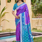 Shree Shyam Fashion Purple Pochampally Silk Saree