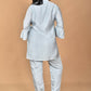 Morchari Women Hand Embroidery Co-Ords-Grey - Swadesiicart