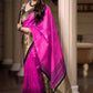 DEIANA'S Beautiful Designer Golden zari Soft Lichi Silk Saree - Pink - Swadesiicart