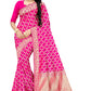 Vamika Weaving Banarasi Jacquard Saree - Pink | Swadesiicart