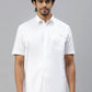Ramraj Cotton Mens Half Sleeve Formal 100 % Cotton White Shirt | Swadesiicart