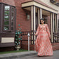Aayaa Pure Chanderi Gown With Heavy Digital Print - Multi Color