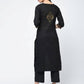 Aniyah Cotton Block Printed Latest Black Straight Kurta (AN-122K) - Swadesiicart