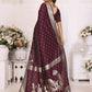 Anaita Dark Brown kochi Silk With Bandhej Weaving Saree With Blouse