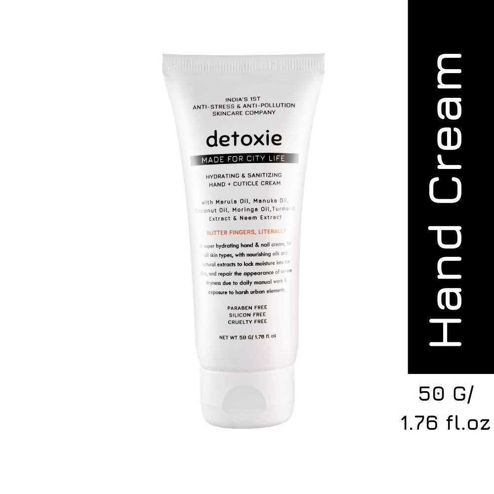 Detoxie Hydrating & Sanitizing Hand & Cuticle Cream - Swadesiicart