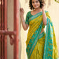 Shree Shyam Fashion Mustard Yellow Pochampally Silk Saree
