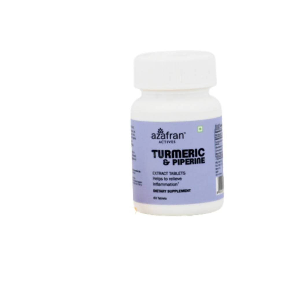 Azafran Actives Turmeric and Piperine Extract Tablets | Swadesiicart