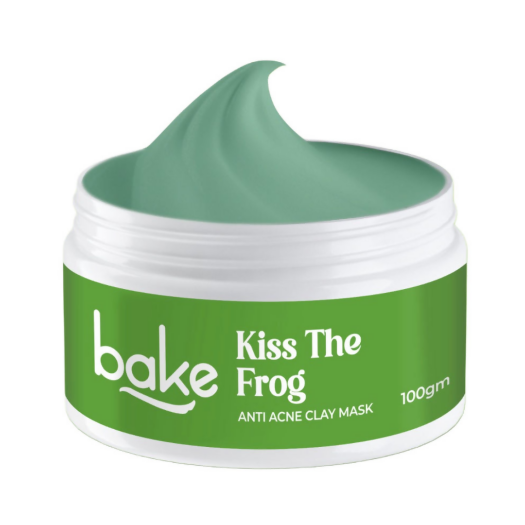 Bake Kiss The Frog Anti Acne Clay Mask With 2% Salicylic Acid & Niacinamide | Swadesiicart