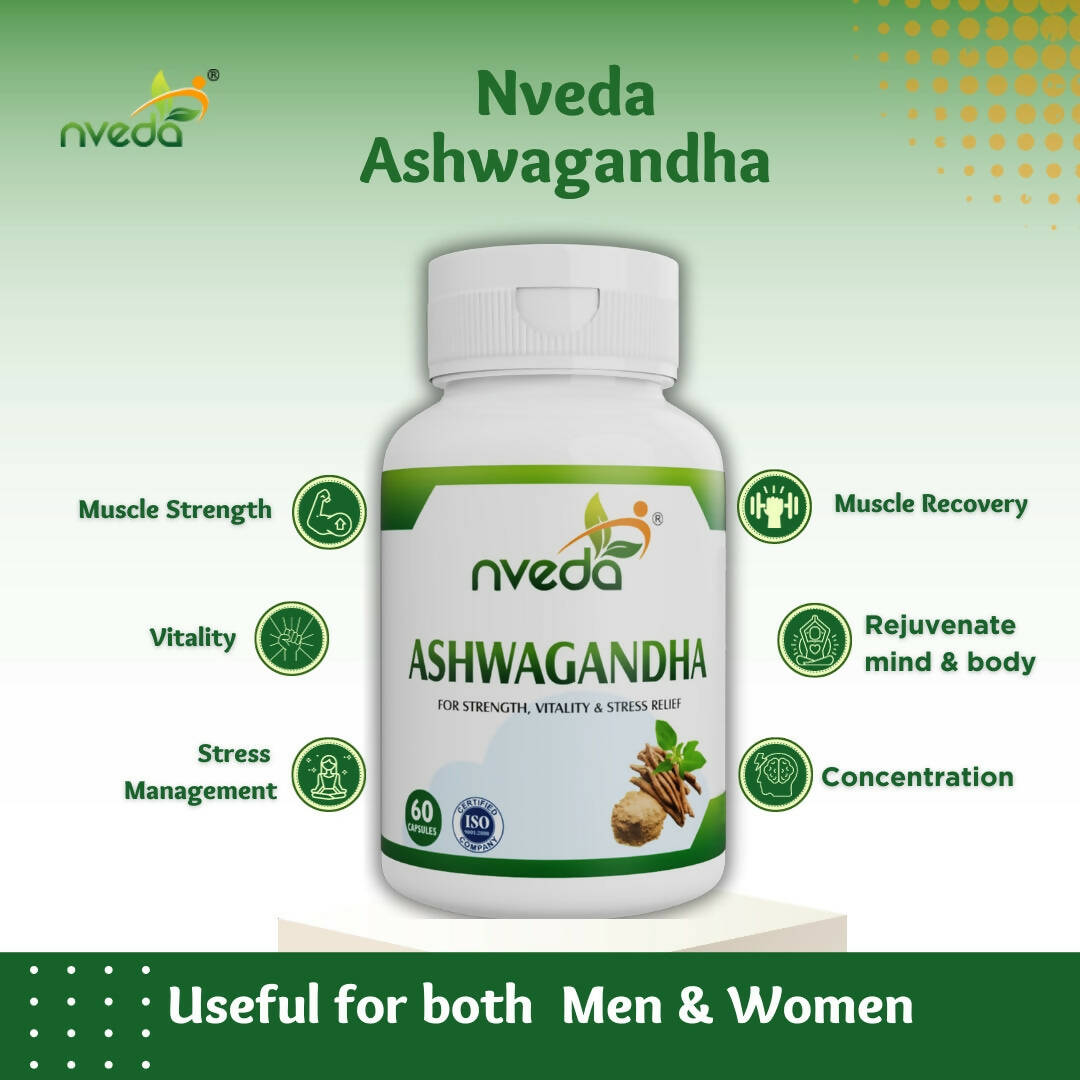 Nveda Ashwagandha Capsules - Swadesiicart