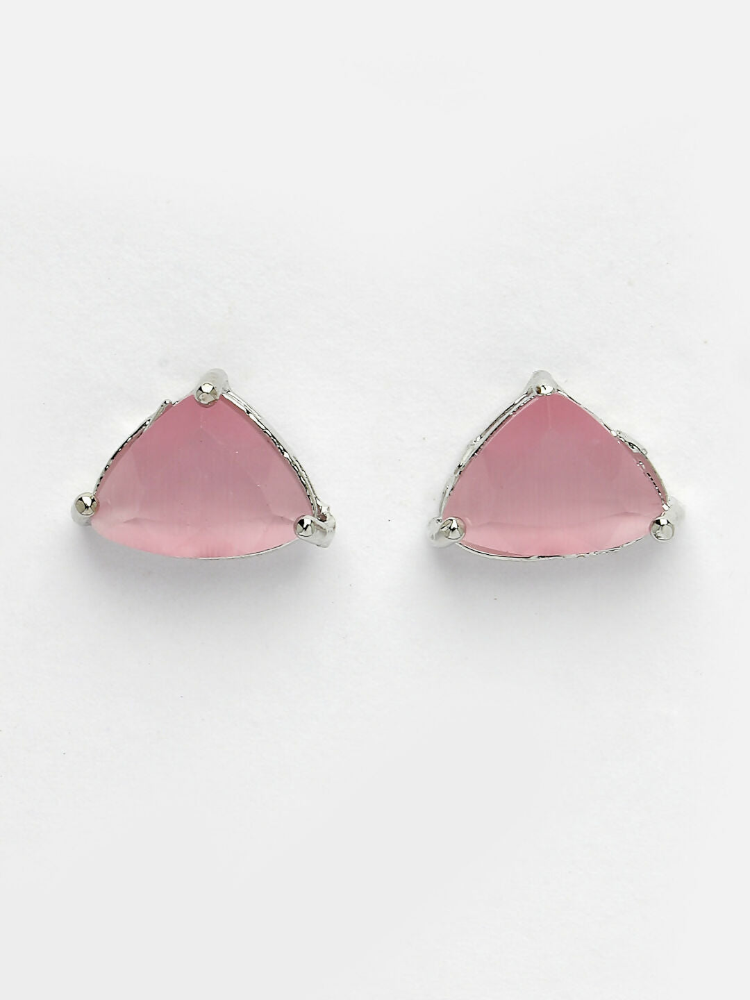 NVR Women's Pink Artificial Stones Studded Handcrafted Jewellery Set - Swadesiicart