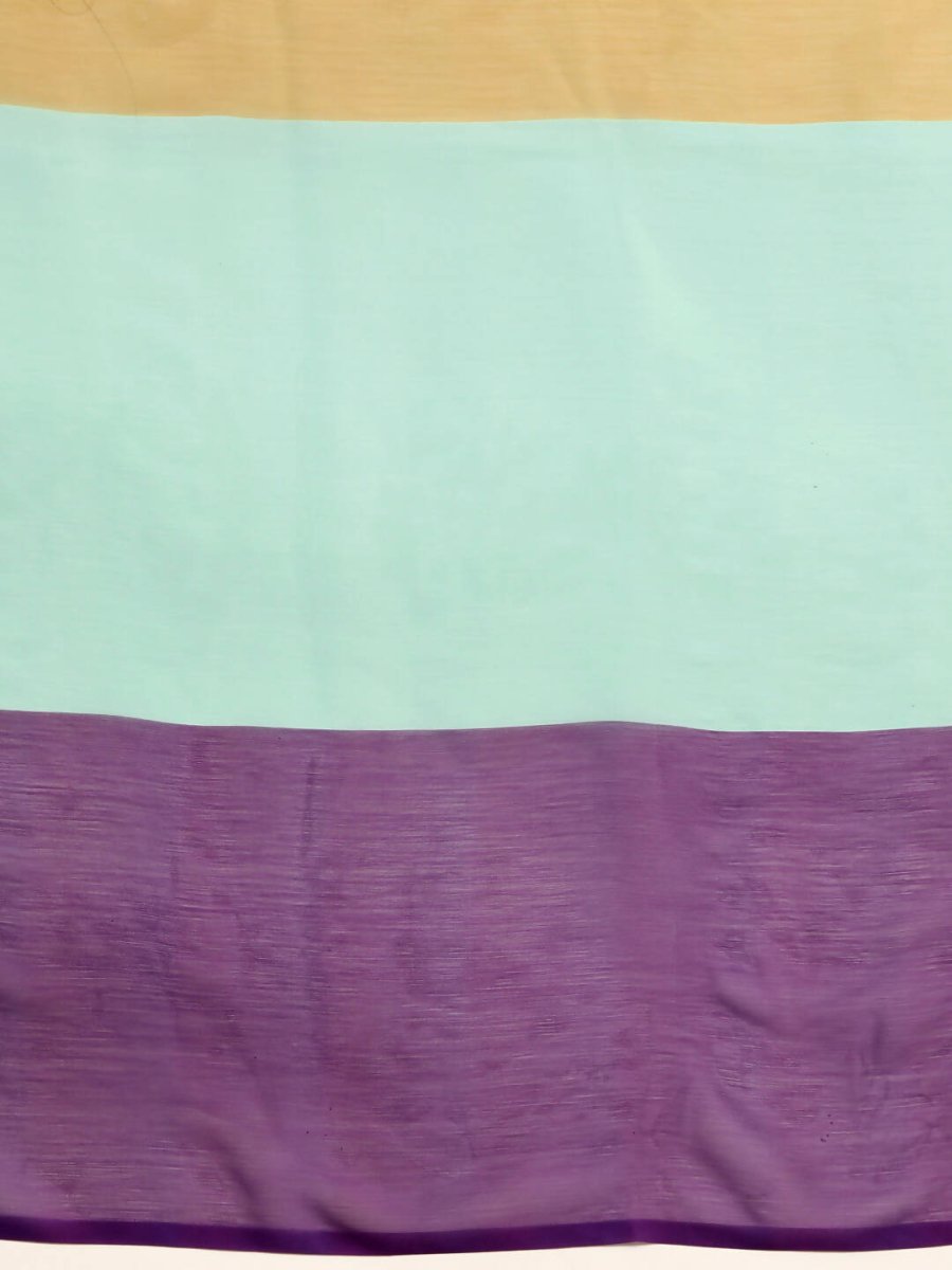 Ahalyaa Women's Traditional Semi Stitch Saree - Blue | Swadesiicart