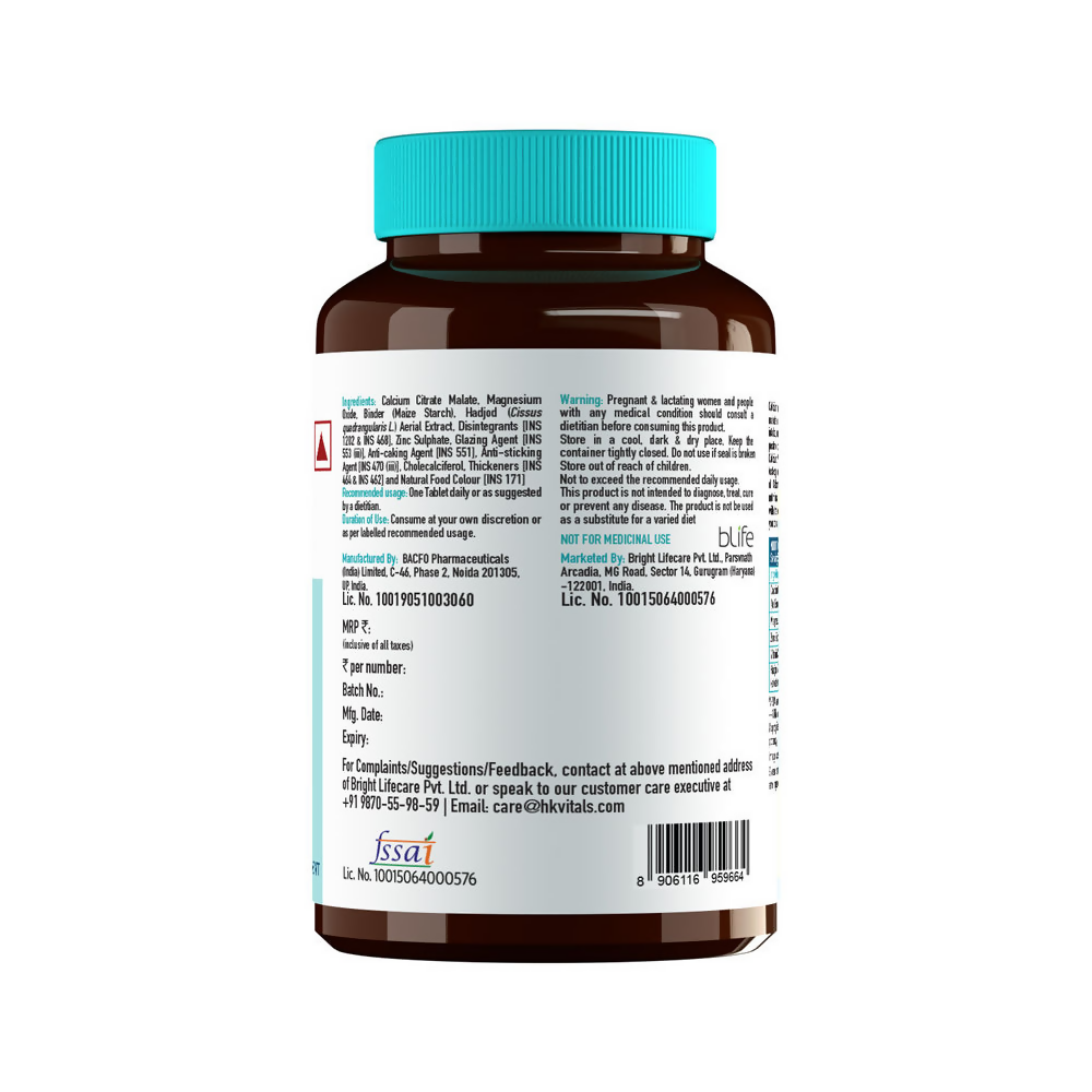 HK Vitals Calcium + Vitamin D3 Tablets - Swadesiicart