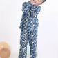 Breathables Kids Cotton Night Suit – Blue Jungle Print Shirt & Pyjama Co-Ord Set For Boys & Girls