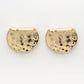 NVR Women's Set of 2 Gold & Silver Brass-Plated Artificial Stones Studded Studs Earring - Swadesiicart