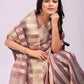 Shree Shyam Fashion Organza Purple Saree